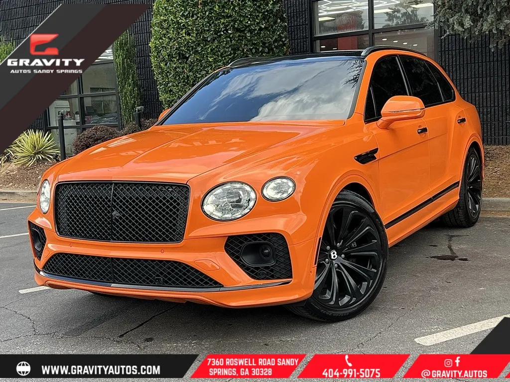 Orange 2021 Bentley Bentayga V8 for sale in Sandy Springs, GA