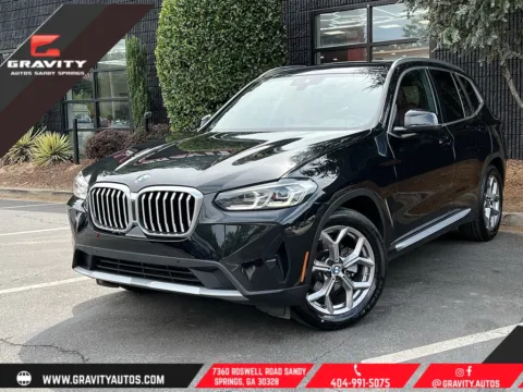 Black 2022 BMW X3 sDrive30i for sale in Sandy Springs, GA