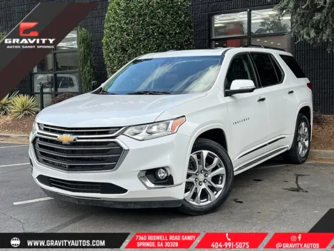 White 2021 Chevrolet Traverse Premier for sale in Sandy Springs, GA