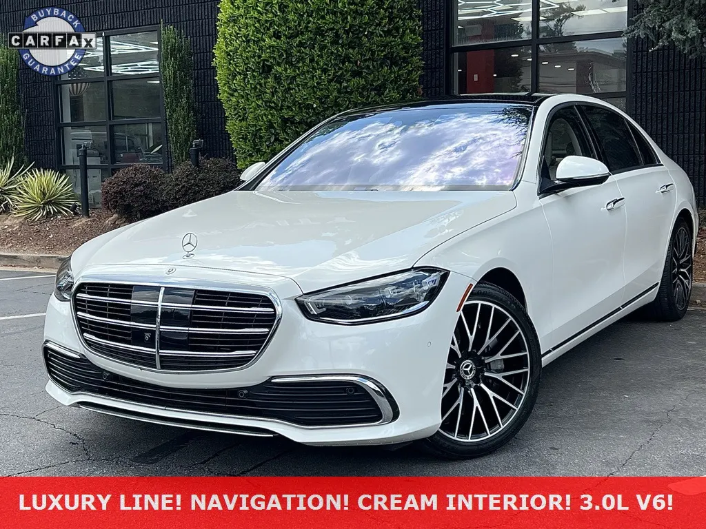 White 2022 Mercedes-Benz S-Class S 500 for sale in Sandy Springs, GA