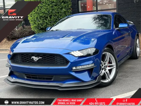 Blue 2018 Ford Mustang EcoBoost Premium for sale in Sandy Springs, GA