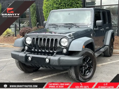 Gray 2018 Jeep Wrangler JK Unlimited Willys Wheeler for sale in Sandy Springs, GA