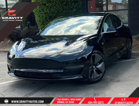 Black 2018 Tesla Model 3 Mid Range for sale in Sandy Springs, GA