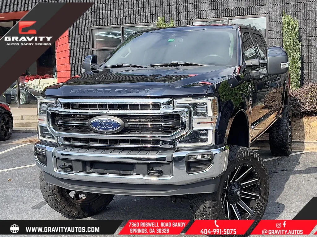 Blue 2021 Ford F-250SD Lariat for sale in Sandy Springs, GA