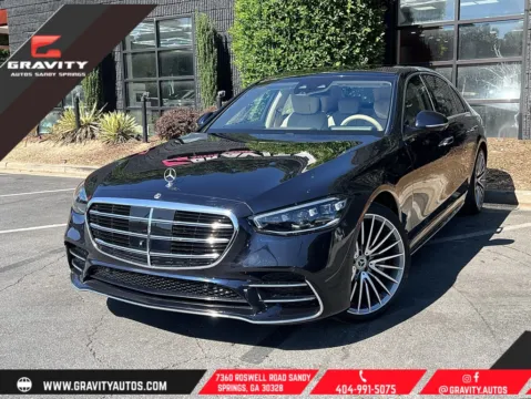 Blue 2023 Mercedes-Benz S-Class S 500 for sale in Sandy Springs, GA