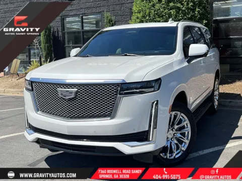 White 2021 Cadillac Escalade Premium Luxury for sale in Sandy Springs, GA