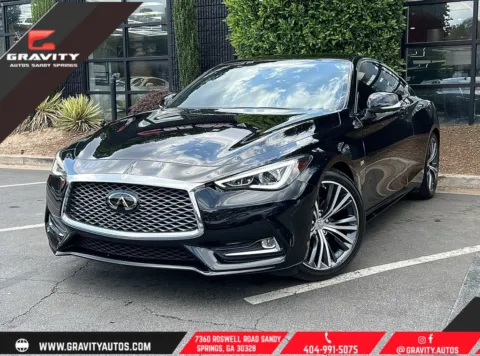 Black 2019 INFINITI Q60 3.0T Pure for sale in Sandy Springs, GA