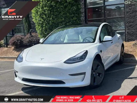 White 2022 Tesla Model 3 Long Range for sale in Sandy Springs, GA