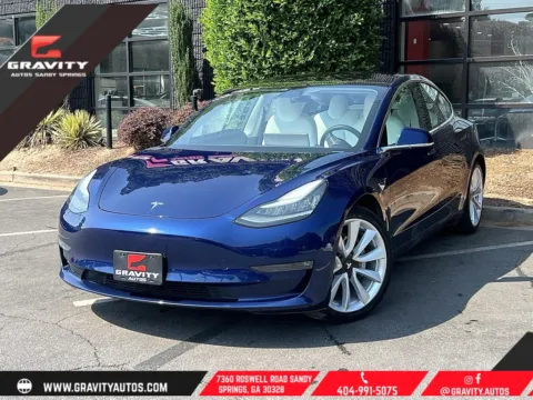 Blue 2018 Tesla Model 3 Long Range for sale in Sandy Springs, GA