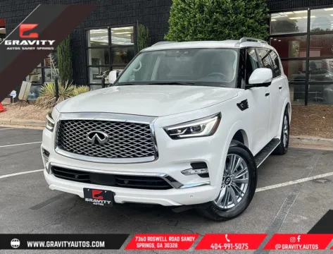 White 2024 INFINITI QX80 LUXE for sale in Sandy Springs, GA