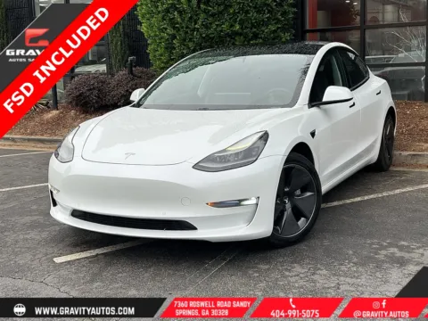 White 2021 Tesla Model 3 Long Range for sale in Sandy Springs, GA