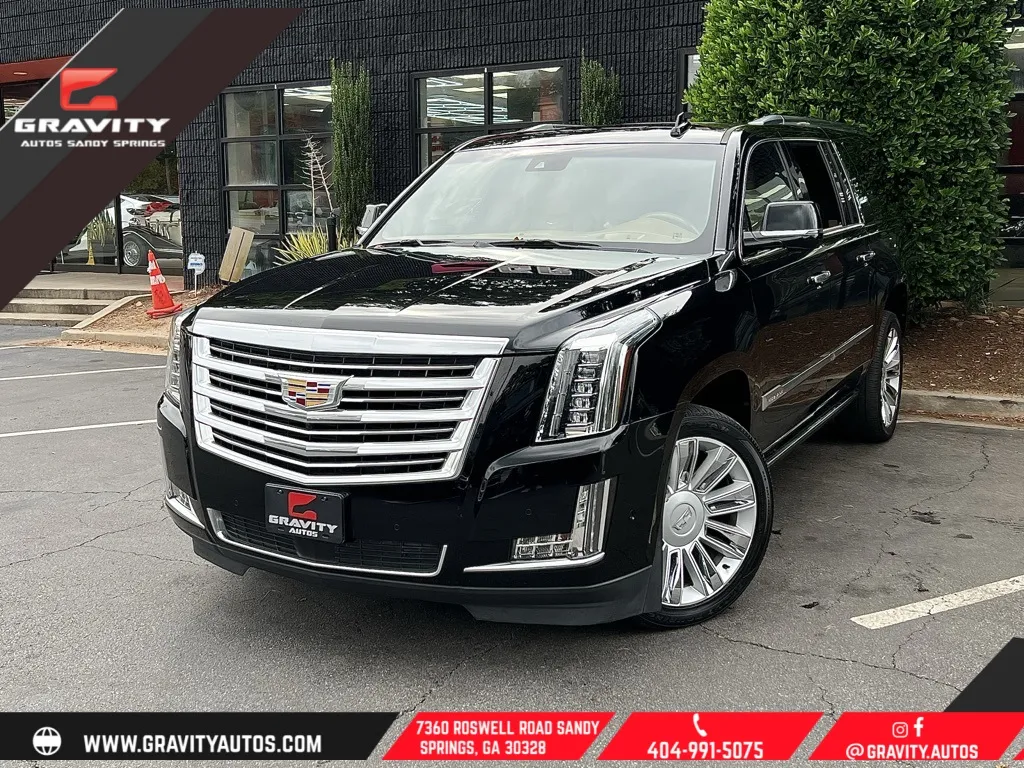 Black 2019 Cadillac Escalade ESV Platinum Edition for sale in Sandy Springs, GA