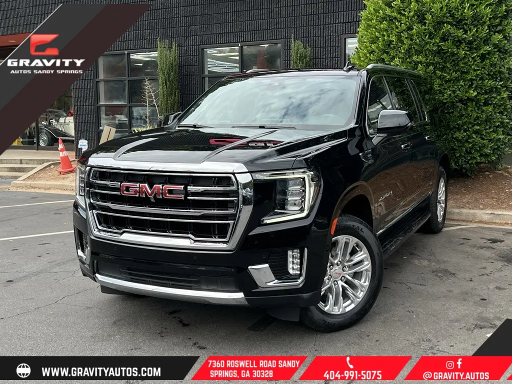 Black 2022 GMC Yukon XL SLT for sale in Sandy Springs, GA