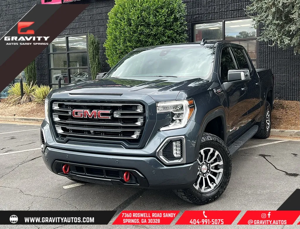 Blue 2021 GMC Sierra 1500 AT4 for sale in Sandy Springs, GA