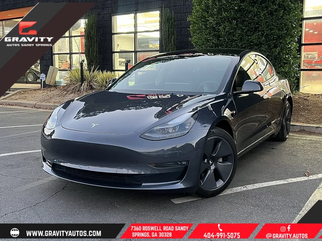 Gray 2022 Tesla Model 3 Long Range for sale in Sandy Springs, GA