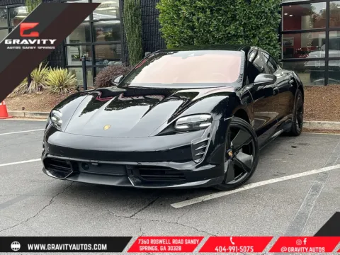 Black 2020 Porsche Taycan Turbo for sale in Sandy Springs, GA