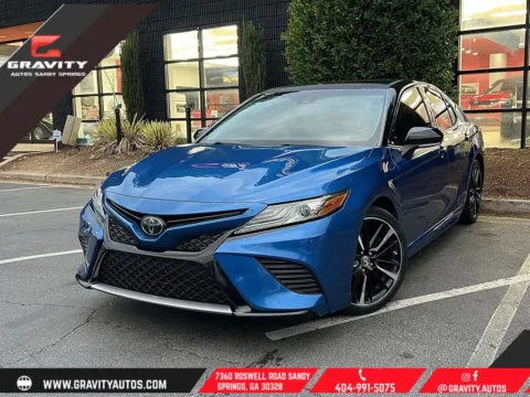 Blue 2019 Toyota Camry XSE for sale in Sandy Springs, GA