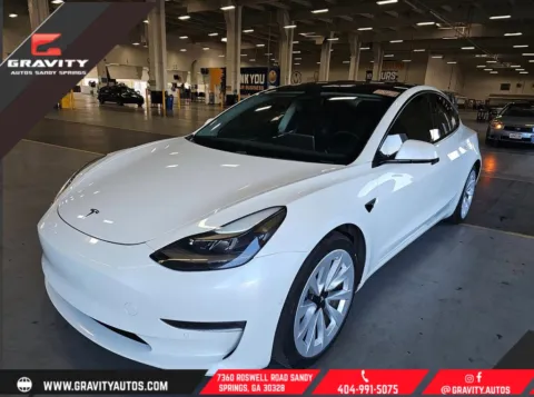 Blue 2021 Tesla Model 3 Standard Range Plus for sale in Sandy Springs, GA