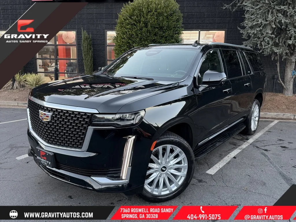 Black 2022 Cadillac Escalade ESV Luxury for sale in Sandy Springs, GA