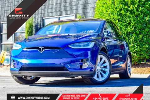 Blue 2017 Tesla Model X 90D for sale in Sandy Springs, GA