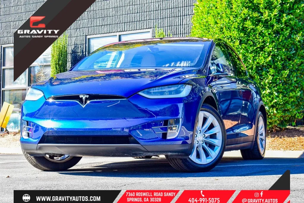 Blue 2017 Tesla Model X 90D for sale in Sandy Springs, GA