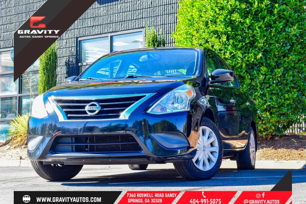 Black 2016 Nissan Versa 1.6 SV for sale in Sandy Springs, GA