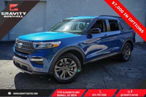 Blue 2022 Ford Explorer XLT for sale in Roswell, GA