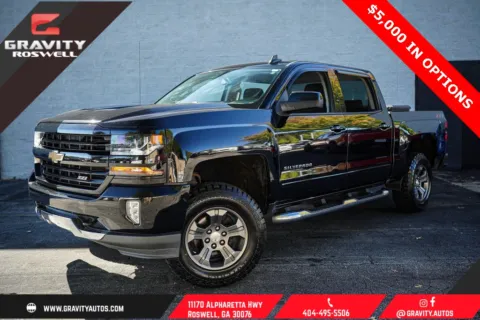 Black 2018 Chevrolet Silverado 1500 LT for sale in Roswell, GA