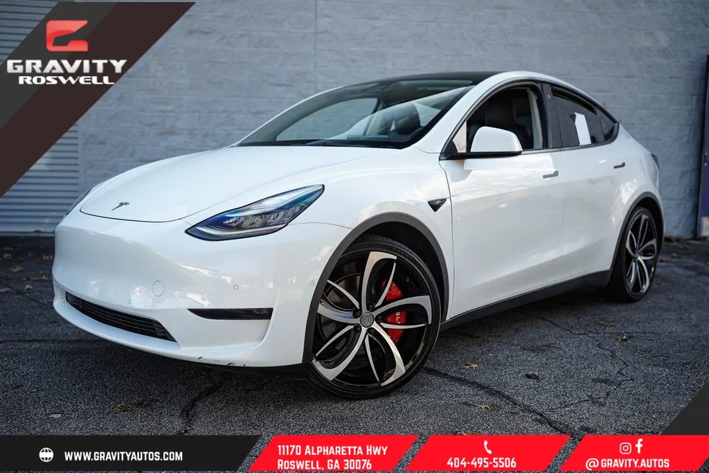 White 2022 Tesla Model Y Long Range for sale in Roswell, GA