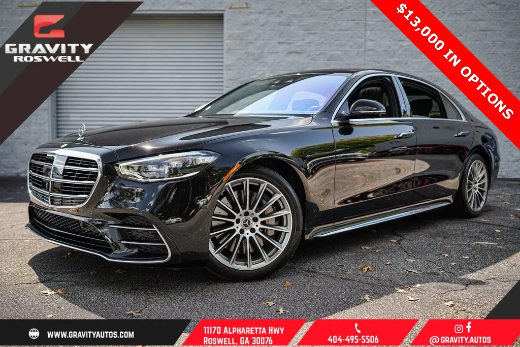 Black 2022 Mercedes-Benz S-Class S 580 for sale in Roswell, GA
