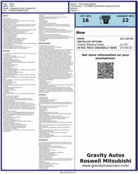 Another view of 2022 Ford Expedition Max Limited for sale in Roswell, GA at Gravity Autos Roswell