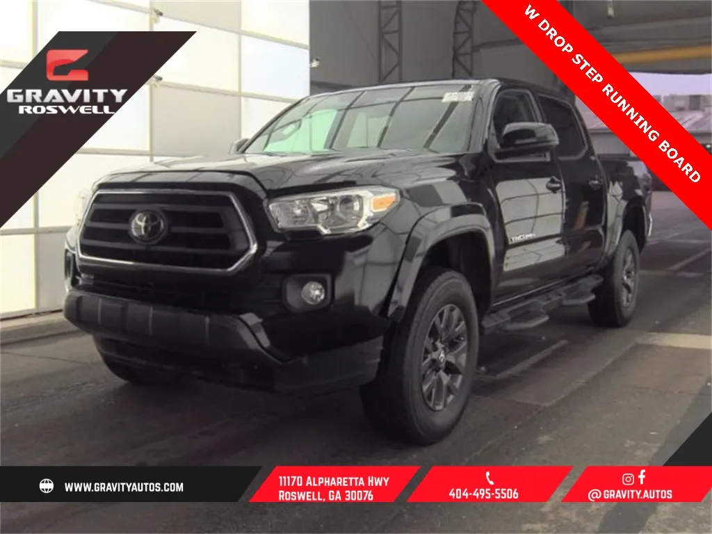 Black 2021 Toyota Tacoma SR5 for sale in Roswell, GA