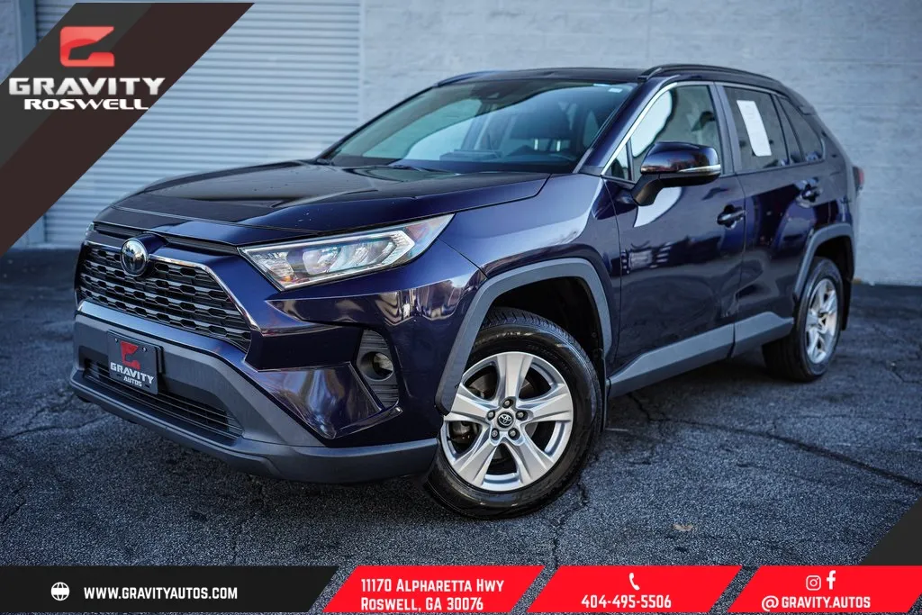 Blue 2020 Toyota RAV4 XLE for sale in Roswell, GA