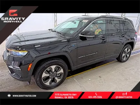 Black 2023 Jeep Grand Cherokee 4xe for sale in Roswell, GA