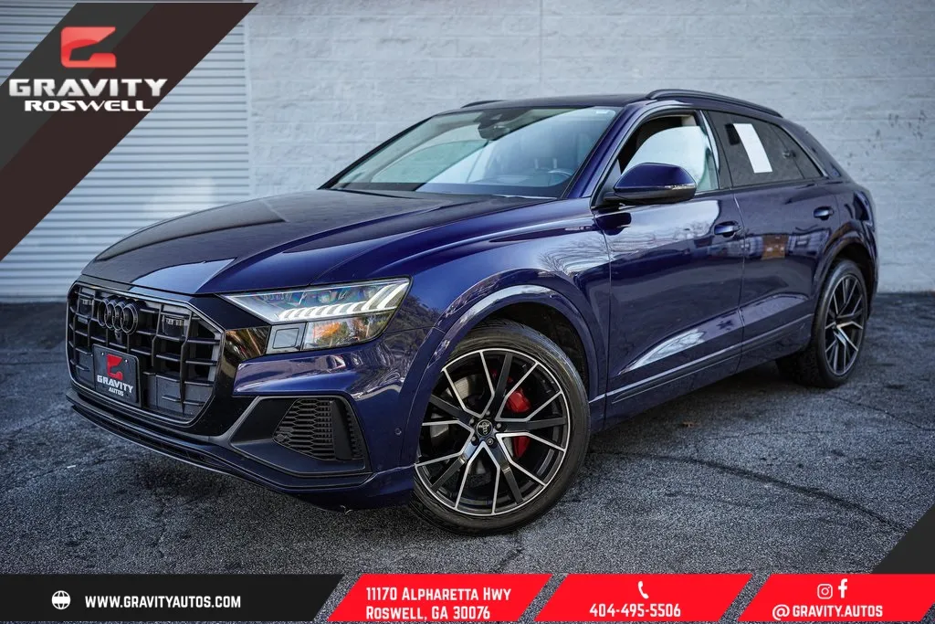 Blue 2019 Audi Q8 3.0T Prestige for sale in Roswell, GA