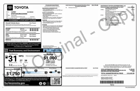 Another view of 2024 Toyota Camry XLE for sale in Roswell, GA at Gravity Autos Roswell