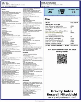 Another view of 2022 BMW 3 Series 330i for sale in Roswell, GA at Gravity Autos Roswell