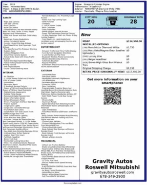 Another view of 2023 Mercedes-Benz S-Class S 500 for sale in Roswell, GA at Gravity Autos Roswell