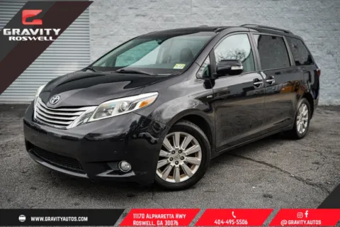Black 2016 Toyota Sienna Limited Premium for sale in Roswell, GA
