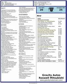 Another view of 2022 Mercedes-Benz GLE 450 for sale in Roswell, GA at Gravity Autos Roswell