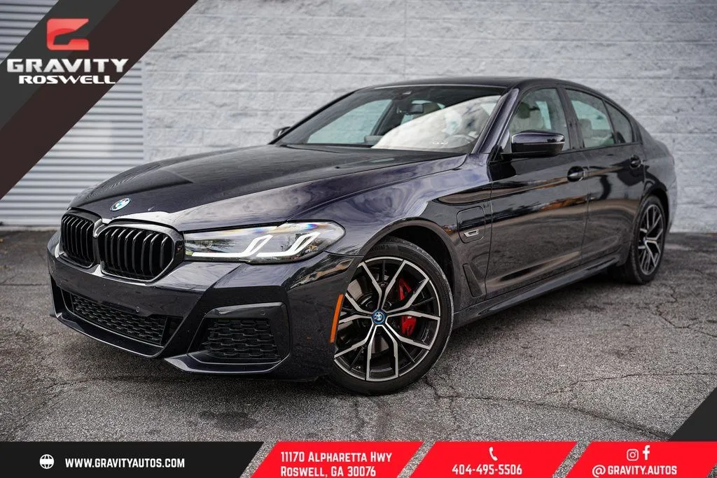 Black 2023 BMW 5 Series 530e iPerformance for sale in Roswell, GA