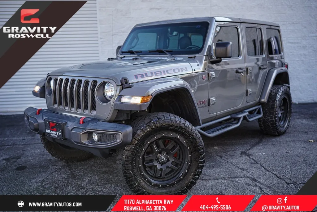 Gray 2019 Jeep Wrangler Unlimited Rubicon for sale in Roswell, GA