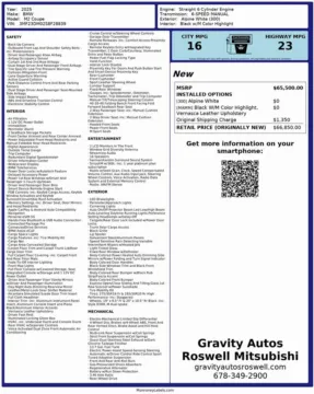 Another view of 2025 BMW M2 for sale in Roswell, GA at Gravity Autos Roswell