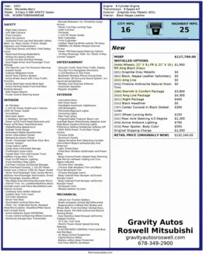 Another view of 2022 Mercedes-Benz S-Class S 580 for sale in Roswell, GA at Gravity Autos Roswell