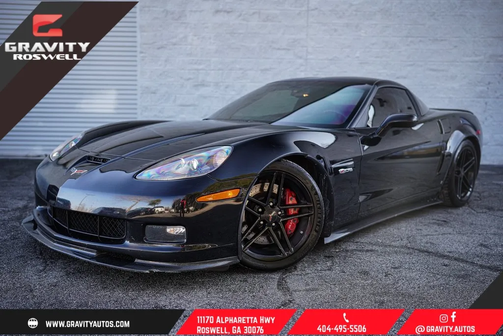 Black 2008 Chevrolet Corvette Z06 for sale in Roswell, GA