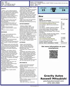 Another view of 2008 Chevrolet Corvette Z06 for sale in Roswell, GA at Gravity Autos Roswell