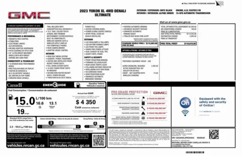 Another view of 2023 GMC Yukon XL Denali Ultimate for sale in Roswell, GA at Gravity Autos Roswell