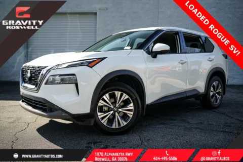 White 2021 Nissan Rogue SV for sale in Roswell, GA