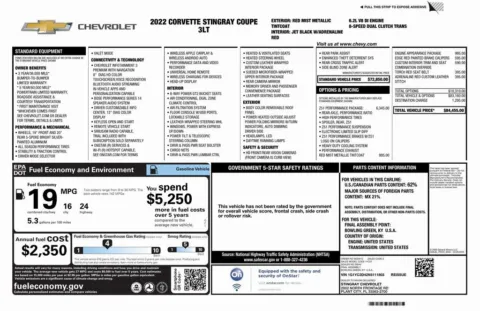 Another view of 2022 Chevrolet Corvette Stingray for sale in Roswell, GA at Gravity Autos Roswell