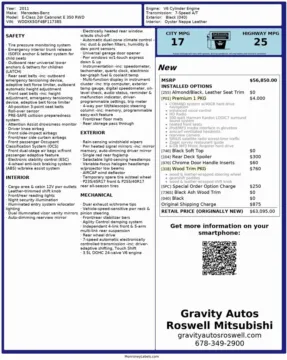 Another view of 2011 Mercedes-Benz E-Class E 350 for sale in Roswell, GA at Gravity Autos Roswell